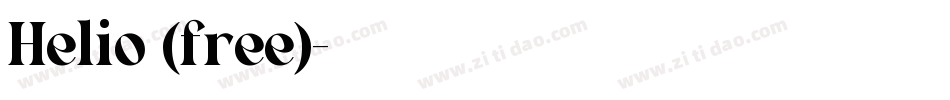 Helio (free)字体转换
